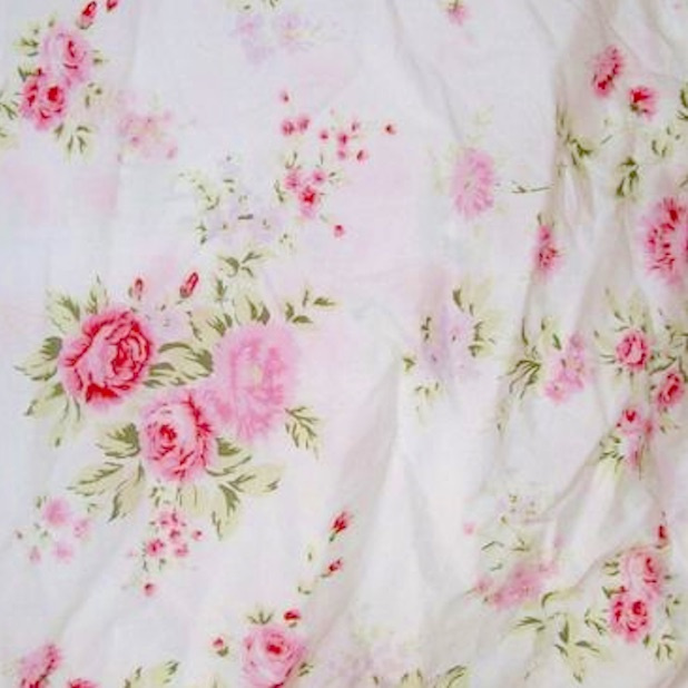 ORIGINAL SHABBY CHIC  RACHEL ASHWELL WILDFLOWER BOUQUET FABRIC PINK ROSES